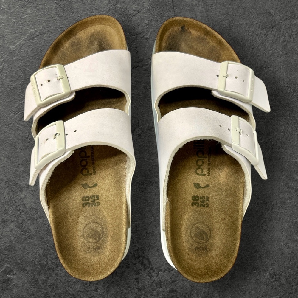 Birkenstock Papillio Arizona Platform Sandals in White, 38 - Picture 3 of 9